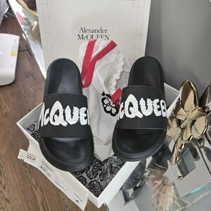 ALEXANDER McQueen Graffiti Slides